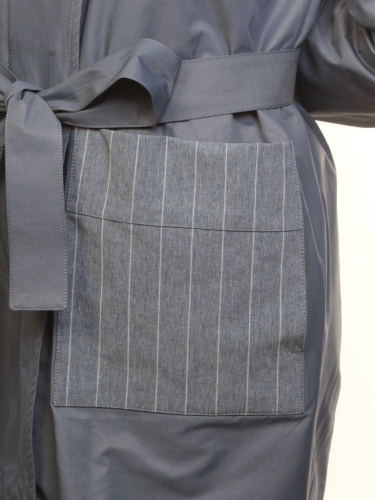 9016 GRAY/BLUE Ветровка женская (60% полиэстер, 40% хлопок)