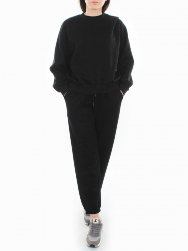3404/3405 BLACK Костюм спортивный женский (95% хлопок, 5% эластан)