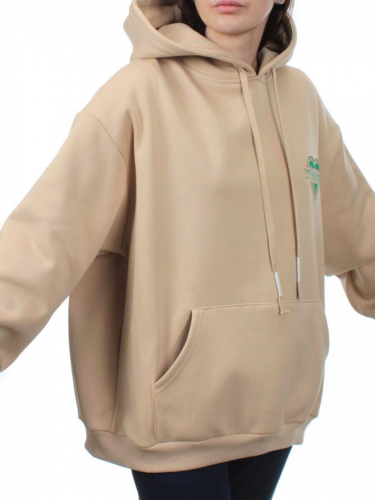 2805 BEIGE Худи женское (95% хлопок, 5% спандекс)
