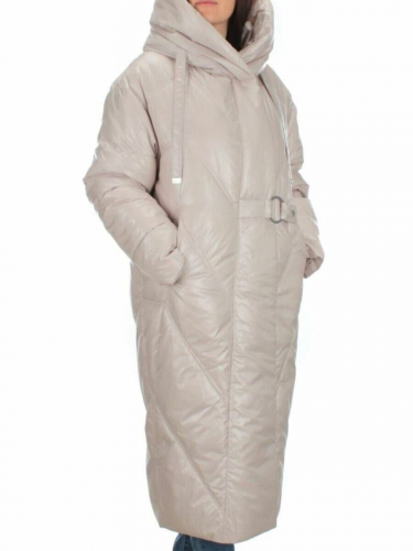 22-203 BEIGE Пальто зимнее женское (200 гр. тинсулейт)