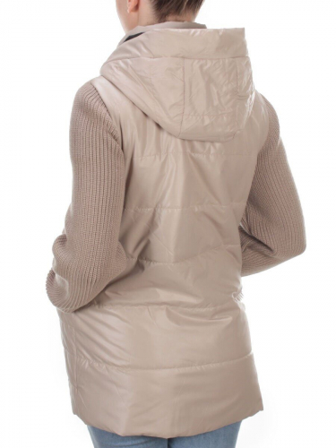 8255 BEIGE Куртка демисезонная женская BAOFANI (100 гр. синтепон)