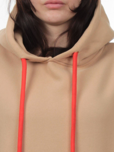 2226 BEIGE Толстовка женская (85% хлопок, 10% полиэстер, 5% спандекс)