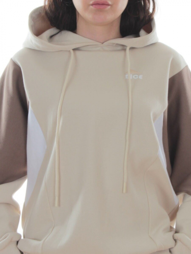 3156/3157 BEIGE/BROWN Костюм спортивный женский (95% хлопок, 5% эластан)