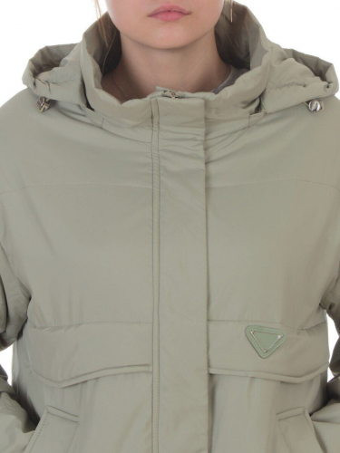 7060 LT. GREEN (OLIVE) Куртка демисезонная женская (100 гр. холлофайбер)