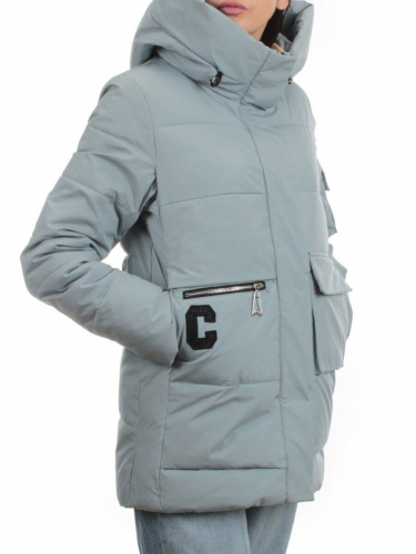 ZZM-21627 GRAY BLUE Куртка зимняя женская (150 гр. холлофайбер)