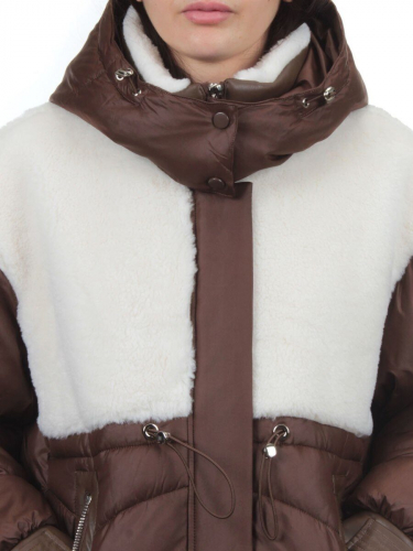 350-X47 BROWN Куртка зимняя женская (200 гр. холлофайбер)