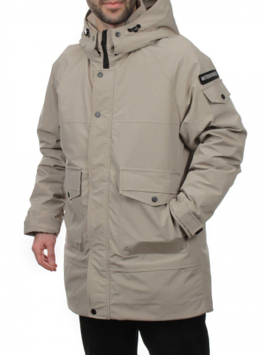 8897 BEIGE Куртка мужская зимняя облегченная (130 гр. холлофайбер)