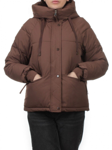 A2301 BROWN Куртка зимняя женская (150 гр. холлофайбер)