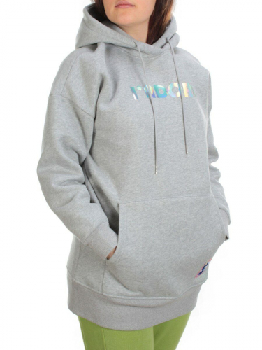 KD713 GREY Худи женское на флисе