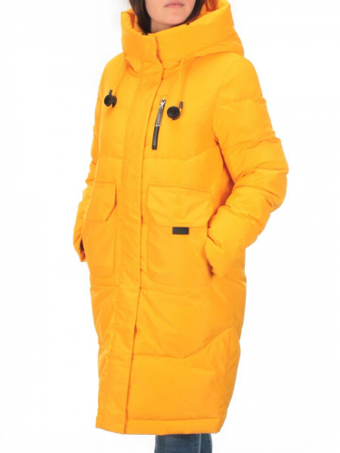 M-2258 YELLOW Пальто зимнее женское MEAJIATEER (био-пух)