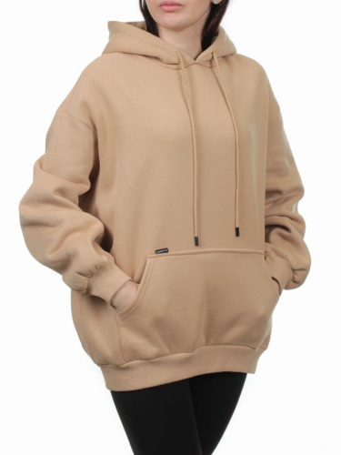 2610 BEIGE Толстовка женская (85% хлопок, 10% полиэстер, 5% спандекс)