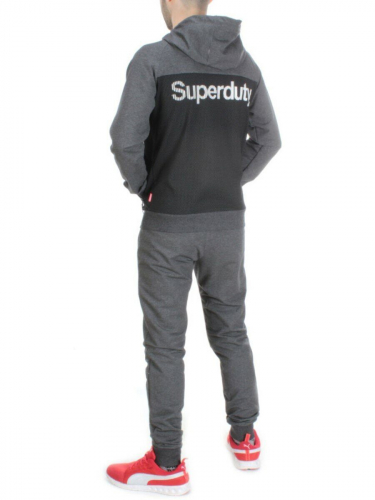 TA5087 DARK GRAY Спортивный костюм мужской TEUYOEOR (75% хлопок 20% полиэстер 5% спандекс)