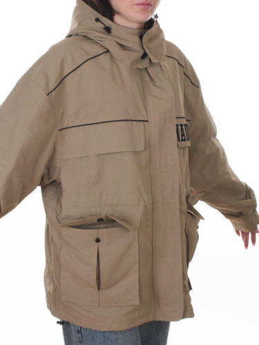 3101 DK. BEIGE Куртка демисезонная женская (100 гр. холлофайбер)