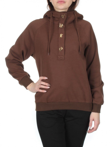 NO26 BROWN Худи женское (90% хлопок, 10% полиэстер)