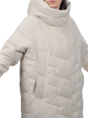 3066 LT. BEIGE Пуховик зимний женский (80% пух, 20% перо)