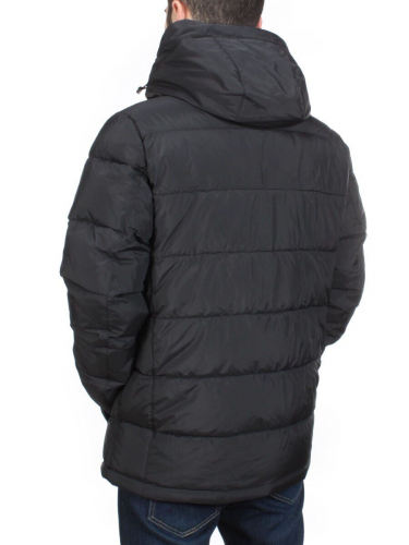 4707 BLACK Куртка мужская зимняя ROMADA (200 гр. холлофайбер)