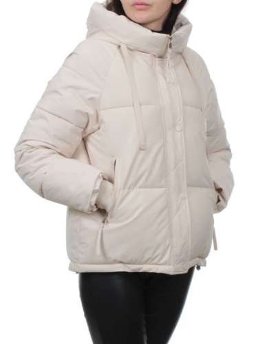 A2303 LT. BEIGE Куртка зимняя женская (150 гр. холлофайбер)