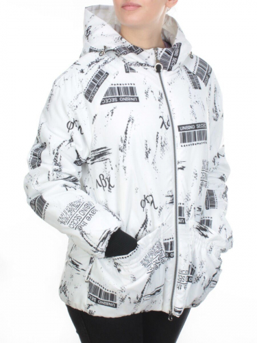 ZW-2183-1C WHITE Куртка демисезонная женская BLACK LEOPARD (100 гр.синтепона)