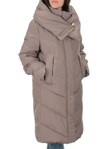 2108 DK.BEIGE Пальто зимнее женское (200 гр .холлофайбер)