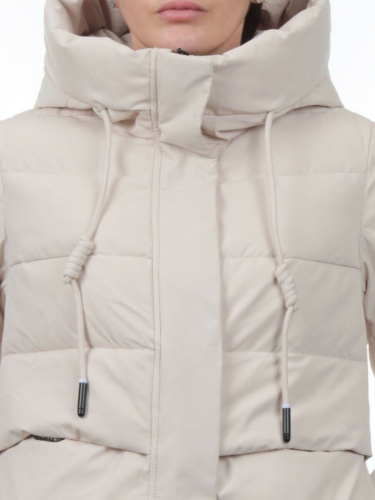 753 LT. BEIGE Пальто зимнее женское (170 гр. холлофайбер)