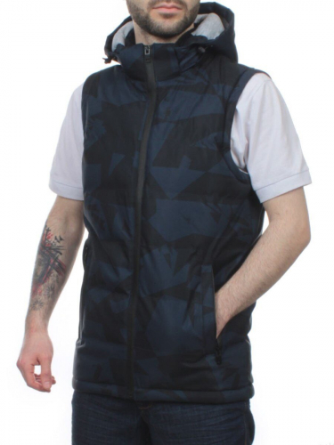 2122 DK. BLUE Жилет мужской (100 гр. синтепон)
