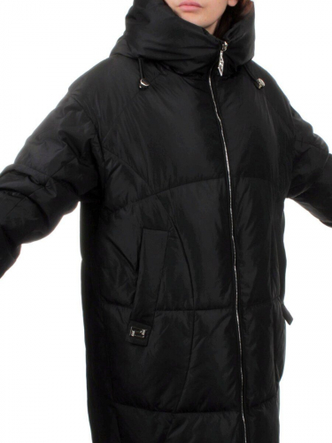 118 BLACK Пальто зимнее женское (холлофайбер 200 гр.)