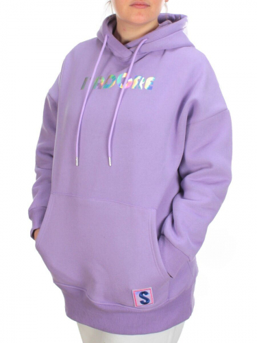 KD713 VIOLET Худи женское на флисе