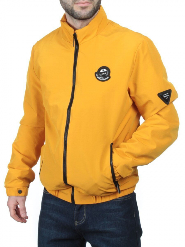EM25057-1 YELLOW Куртка-бомбер мужская демисезонная (100 гр. синтепон)