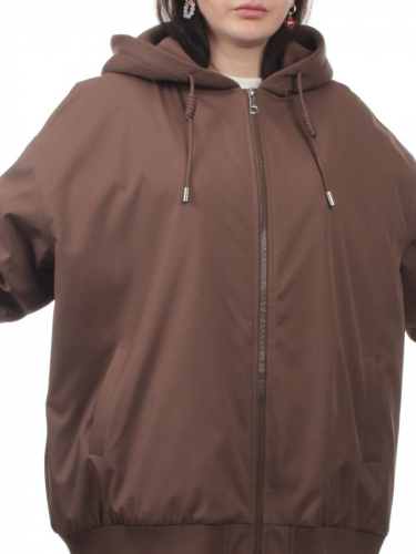 H24-283 BROWN Куртка демисезонная женская (100 гр. синтепон)