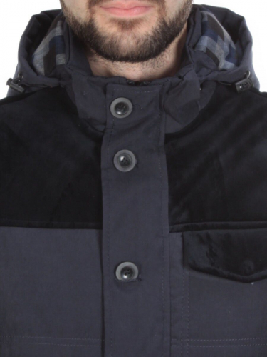 J830111 DEEP BLUE  Куртка-жилет мужская зимняя NEW B BEK (100 гр. синтепон и искусственный мех)