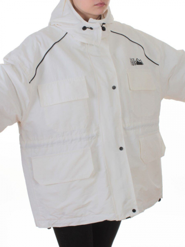 3092 WHITE Куртка демисезонная женская (100 гр. холлофайбер)
