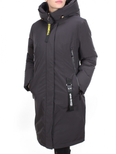 YR-961 DARK GRAY Пальто зимнее женское АЛИСА (200 гр. холлофайбера)