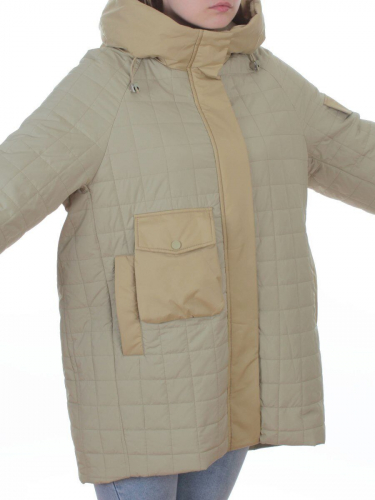 9608 LT. GREEN (OLIVE) Куртка стеганная демисезонная женская (100 гр. синтепон)