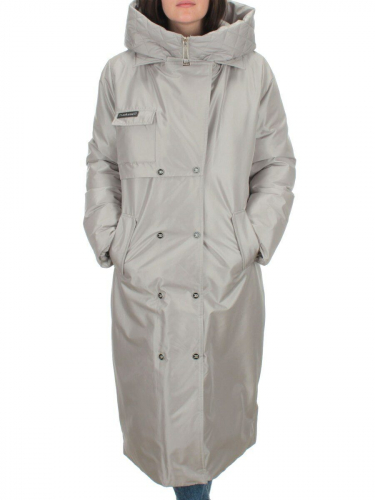 EAC327 LT.GRAY Пальто зимнее женское (200 гр. холлофайбера)