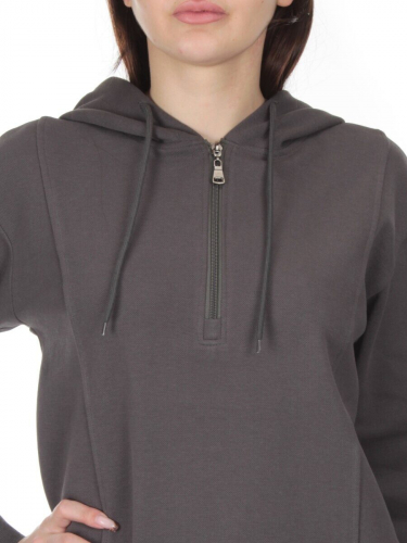 NOH109 DK. GRAY Костюм спортивный женский (хлопок 90%, полиэстер 10%)