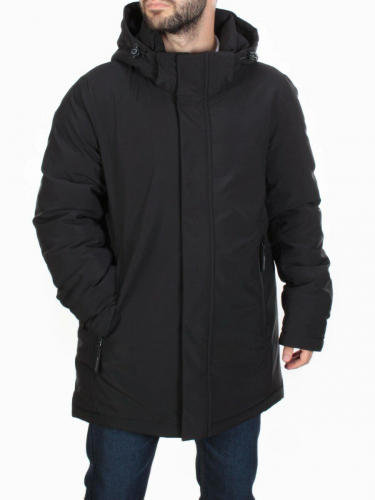 4014-L BLACK Куртка мужская зимняя ROMADA (200 гр. холлофайбер)
