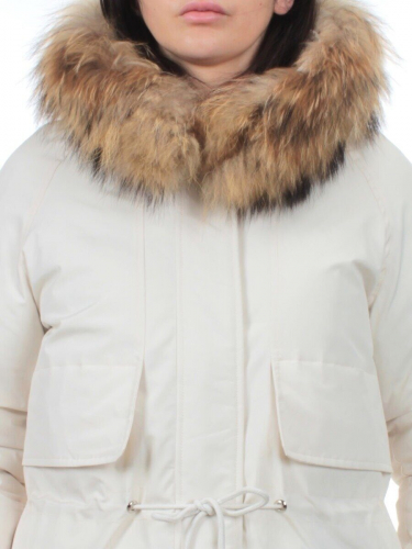 7350 MILK WHITE Куртка зимняя женская (200 гр. холлофайбер)