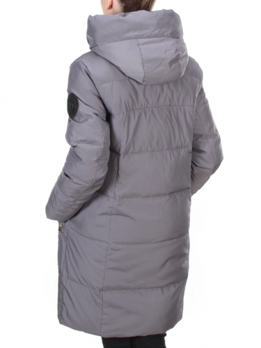 8966 GRAY  Пальто зимнее женское CLOUD LAG CAT (200 гр. холлофайбер)