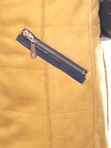 5157 YELLOW Парка женская зимняя (150 гр синтепон, искусственный мех)