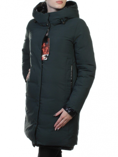 FT-17 DK. GREEN Пальто женское зимнее (синтепон)