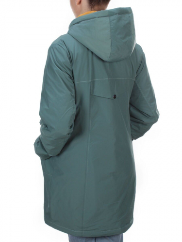 22-908 GRAY/GREEN Куртка демисезонная женская (100 гр. синтепон) PLOOEPLOO
