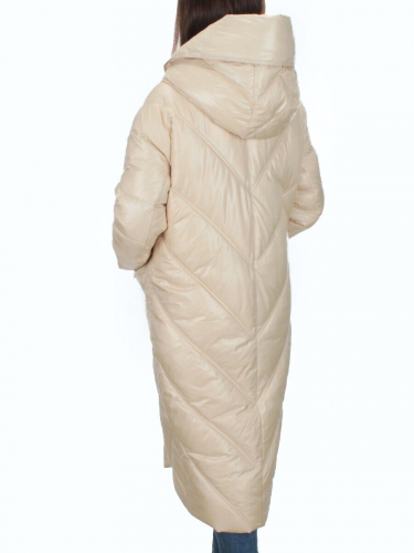 21-381 LT. BEIGE Пальто зимнее женское (200 гр. тинсулейт)