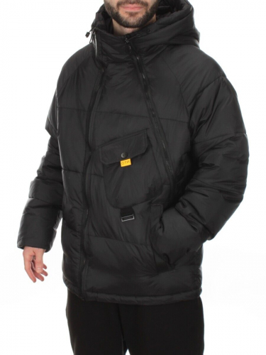 MR-7744 BLACK Куртка мужская зимняя (150 гр. холлофайбер)