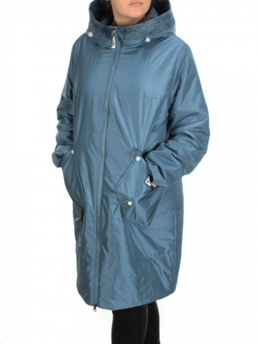 BM-15 GRAY/BLUE Куртка демисезонная женская (100 гр. синтепон)
