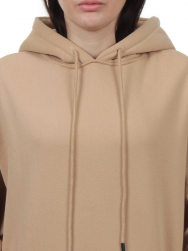 2610 BEIGE Толстовка женская (85% хлопок, 10% полиэстер, 5% спандекс)