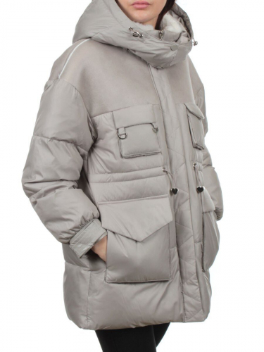 338-X44 BEIGE Куртка зимняя женская (200 гр. холлофайбер)