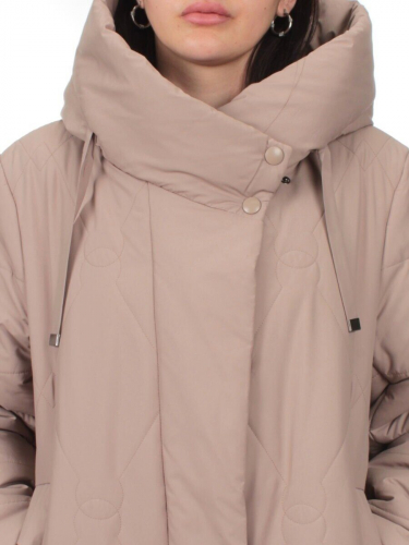 1119 DK. BEIGE Пальто зимнее облегченное женское (холлофайбер 150 гр.)