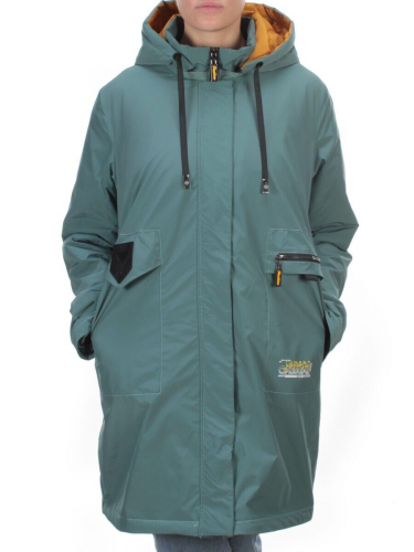 22-908 GRAY/GREEN Куртка демисезонная женская (100 гр. синтепон) PLOOEPLOO