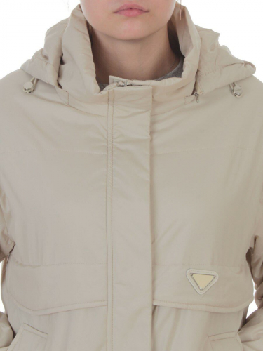 7060 BEIGE  Куртка демисезонная женская (100 гр. холлофайбер)