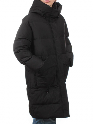 709 BLACK Пальто зимнее женское (холлофайбер 200 гр.)